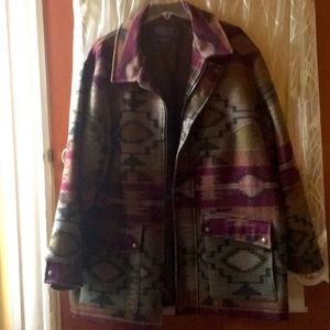 Pendleton XL Santa Fe style insulated coat.